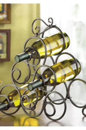 SCROLLWORK WINE RACK